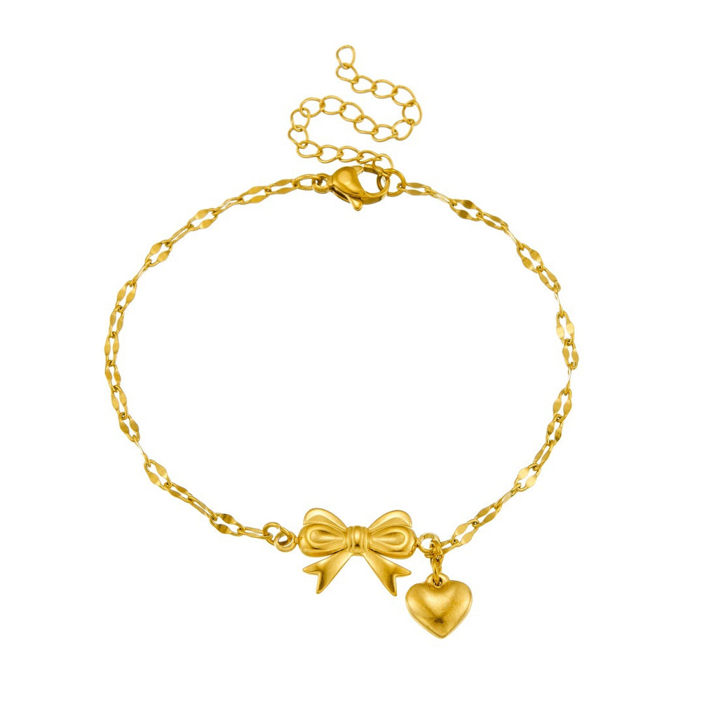Cross-border Stainless Steel Bracelet Women's European And American Style Heart Bracelet